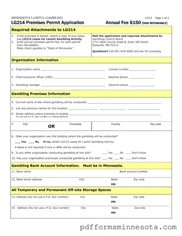 Get Minnesota Lg214 Template